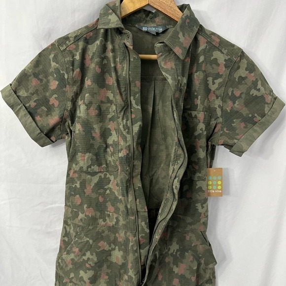 Title‎ Nine Brash Utility Romper Wailea Camo Print XS Women’s - Picture 2 of 11